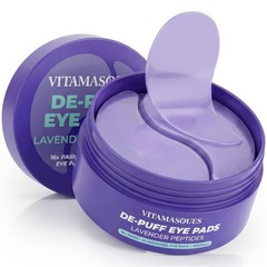 Vitamasques Lavender Hydrogel Eye Pads For Puffy Eyes and Dark Circles – Refr…
