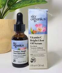 Sky Organics Vitamin C Bright Glow Serum, 1.0 fl oz / 30mL New in Open Box
