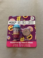 Vanilla Latte Flavored Lip Balm & Chocolate Sprinkle Donut Gloss, New In Package