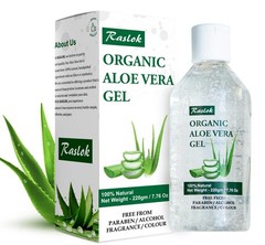 Raslok Aloe Vera Gel 99% Pure 7.7oz Moisturizing Hydrating Skin Hair Care