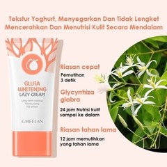 4X GMEELAN Gluta Whitening Lazy Cream Moisturizing Long Term Makeup 10S Brighten