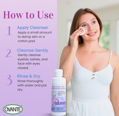 Demodex Eyelid & Lash Cleanser – Tea Tree Oil Face Wash for Blepharitis, Mites &