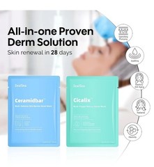 ZealSea Cicalix & Ceramidbar Face Masks All-in-one Derm Solution 2 Pk (16 Total)