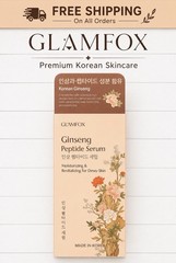 GLAMFOX KOREAN BEAUTY Ginseng Peptide Revitalize Serum For Dewy Skin! – 1.69 Oz.