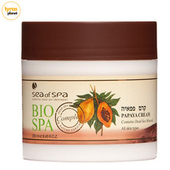 SEA OF SPA BIO SPA PAPAYA BODY CREAM CONTAINS DEAD SEA MINERALS 8.45 Oz / 250 ml