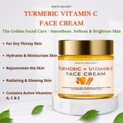 Turmeric Vitamin C Face Cream Glow Boosting Moisturizer Skin Repairing Antiaging