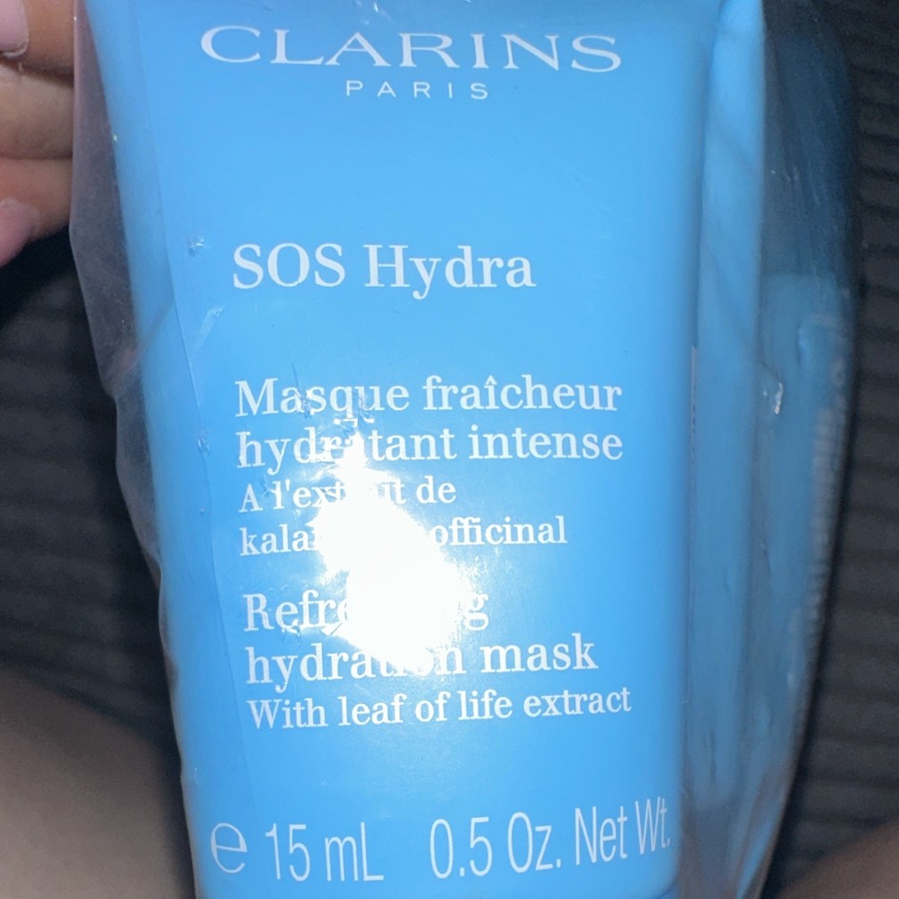 9 Clarins SOS Hydra Hydrating Face Mask Travel Size 0.5oz/15mL Leaf of Life