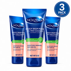 **Noxzema Daily Deep Pore Oil-Free Cleanser 3 Pack 6 oz Oil-Free Face Wash**