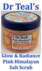 Dr. Teal&rsquo;s Glow & Radiance Pink Himalayan Salt Scrub Citrus 16oz.