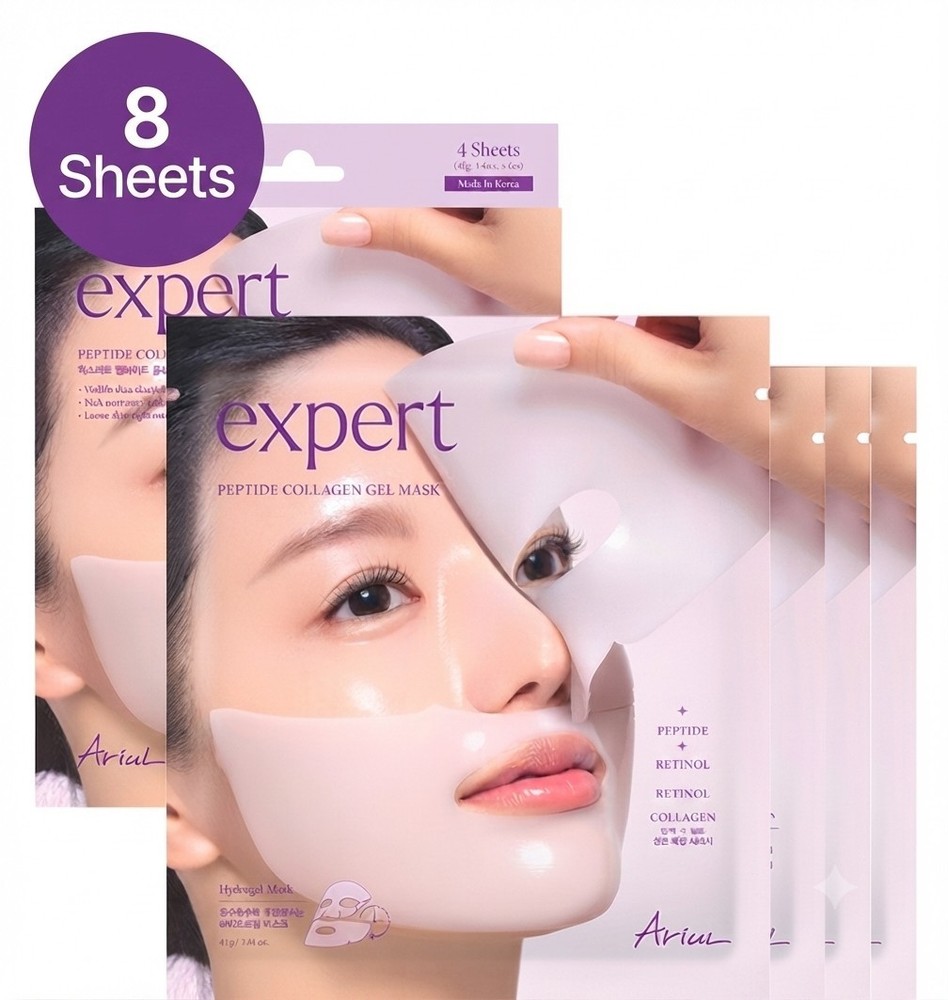 ARIUL Expert Peptide Collagen Gel Mask 41g x 8sheets Firming Hydrogel Sheet Mask