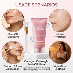 Yuri Korean Beauty Collagen Night Wrapping Mask Skincare Facial Hydrating