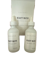 2 NEW SAKARA Beauty Water Iconic Minerals Drops ultra-hydrating, supercharged2oz