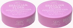 Spa Luxury Brazilian Flora Exfoliating / Sugar-Scrub 5 oz (Set of 2)