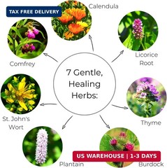 Ora&rsquo;s Amazing Herbal Touchy Skin Salve, Eczema Cream for Kids and Adults, Natura