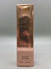 {J22} ALLIES OF SKIN CE15 Bakuchiol Firming Oil Use Daily AM/PM 1fl oz FULL SIZE