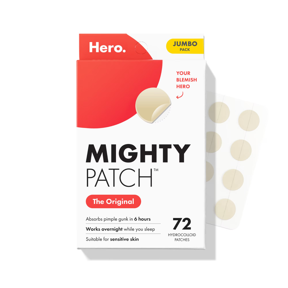 Hero Cosmetics Mighty Patch Original Hydrocolloid Acne Pimple Patch 72 Count