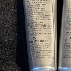 Skinmedica Lumivive System Day & Night .25 oz 7.1 g each Travel Size NEW