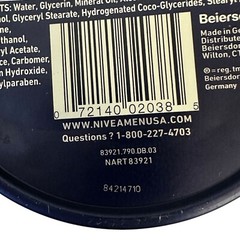 NIVEA Men Creme Multipurpose Cream Face Hand Body Lotion 5.3 oz Tin Germany