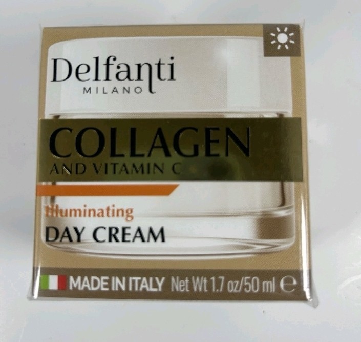 DELFANTI MILANO Collagen and Vitamin Illuminat Day Cream 1.7oz Made in Italy NIB