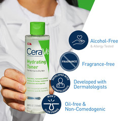 CeraVe Hydrating Toner Face Non-Alcoholic Sensitive Dry Skin 6.8 fl oz New