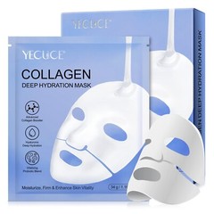 6X Bio Collagen Face Mask Bio-Collagen Deep Mask Pure Collagen Films Korean Deep
