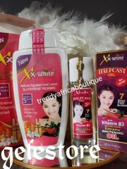 2pcs. XX-WHITE Half-C Egyptian GOLD LOTION & OIL. 7 DAYS Results👌👌