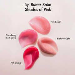 Lip Butter Balm Sweet Pink Duo – Conditioning Tinted Lip Balm + Overnight Mask f