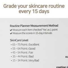 [Neriah] Skincare Lifting Routine Planner N02 English Version