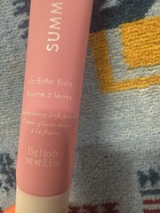 Summer Fridays Lip Butter Balm Strawberry Soft Serve Pink Lip Balm 0.5 oz