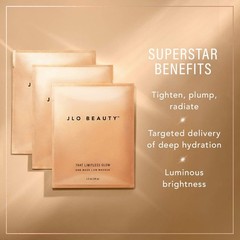 Jlo Beauty Face Mask 2-Piece Hydrating Sheet Mask Glow Serum Self Care Facial