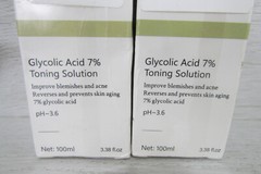 2 Glycolic Acid 7% Toner Toning Resurfacing Solution (100/240ML)6.76oz UNBRANDED