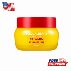 EQQUALBERRY Vitamin Illuminating Cream, Anti-Aging Korean Skincare 50ml