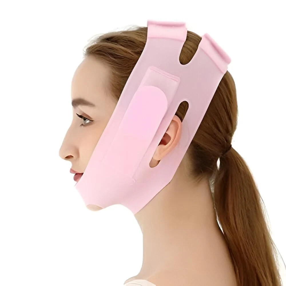 Silicone V Face Slimming MaskJaw & Chee Double Chin Reducer Band for Men & Women