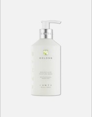 Ore Ageless Aloe Moisture Wash-exfoliating sugar cane and apple extracts.