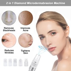 Professional Diamond Microdermabrasion Machine, 3-in-1 Facial Beauty Tool for Bl