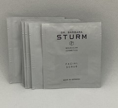 6 x Dr. Barbara Sturm FACIAL SCRUB ~ Packets 2ml/0.06oz Each ~ Total 12ml/0.36oz