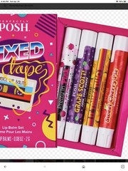 Perfectly Posh Mixed Tape Lip Balm Set .08 oz 4 Lip Balms-Set