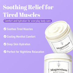Neuropathy Nerve Relief Lotion – Mama Sleep Comfort Magnesium Cream for Legs, Fe