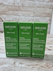 3PK Weleda Skin Food Original Ultra-Rich Cream ~ 1 FL OZ Each ~ EXP 10/26+ ~ NEW