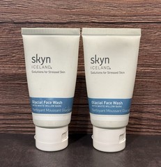 Skyn Iceland Glacial Face Wash With White Willow Bark 1oz/30ml Bundle Of 2