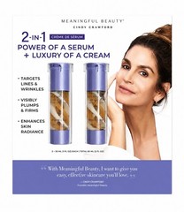 MEANINGFUL BEAUTY CINDY CRAWFORD 2 in 1 Crème De Serum 2 PK, 1 Fl Oz Each