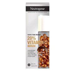 Neutrogena Rapid Tone Repair 20% Vitamin C Serum Capsules 30 Ct Brighten Skin
