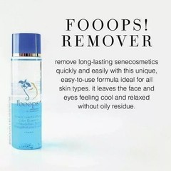 Senegence Fooops Makeup LipSense ShadowSense Remover Oil SeneCosmetics 1.7 oz