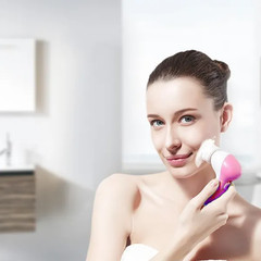 5in1 Electric Facial Cleansing Brush Face Spin Cleaning Scrubber For Women