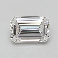 Loose CVD Lab Grown Diamond 6 Ct Emerald Cut D Color IF Clarity Certified