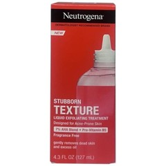 New Neutrogena Stubborn Texture Liquid Face Exfoliant, AHA Blend – 4.3 fl oz