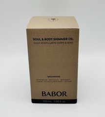 BABOR Soul & Body Shimmer Oil GROUNDING 100mL / 3.38 Fl Oz Cedarwood Patchouli