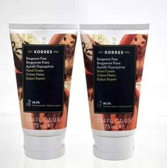 Korres Bergamont Pear Hand Cream 75 ml / 2.54 Fl Oz Sealed – Lot of 2