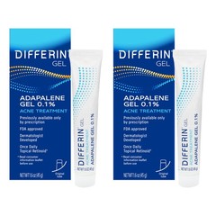 Differin Acne Retinoid Treatment Gel, 0.1% 60 Day Supply (30g), white