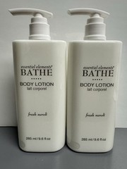 2 PACK Essentiel Elements Bathe BODY LOTION 9.6oz Orange Blossom Grapefruit